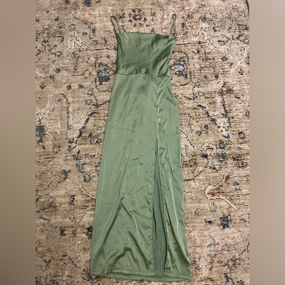 Small Light Green Silk Dress